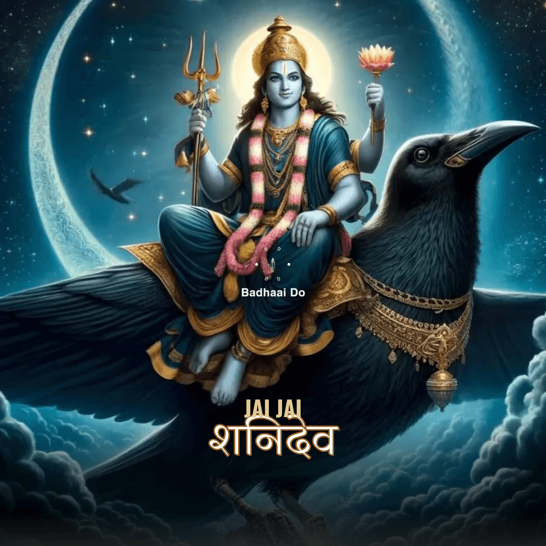 Shani Dev blessing devotees on Saturday with divine aura and justice