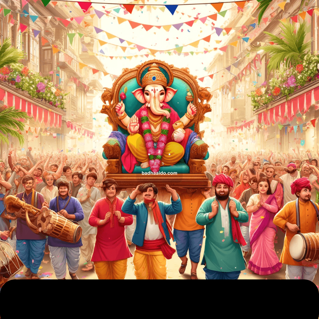 Lord Ganesha blessing devotees on a peaceful Wednesday