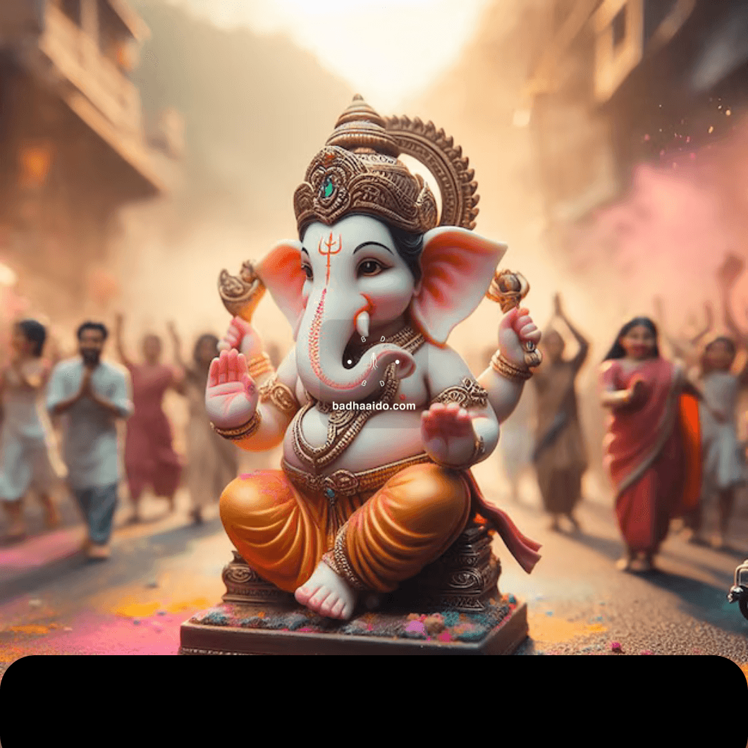 Lord Ganesha blessing devotees on a peaceful Wednesday