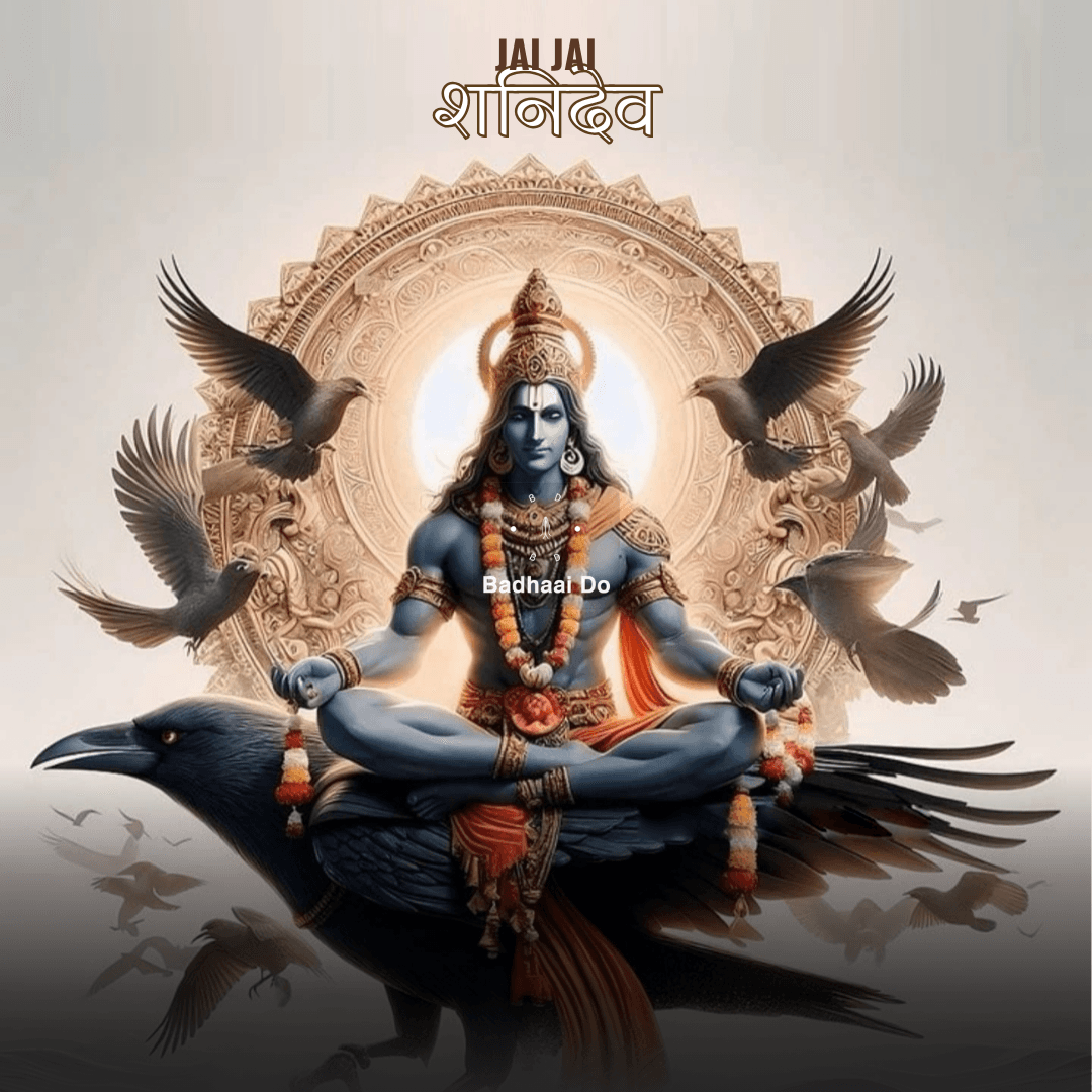 Shani Dev blessing devotees on Saturday with divine aura and justice