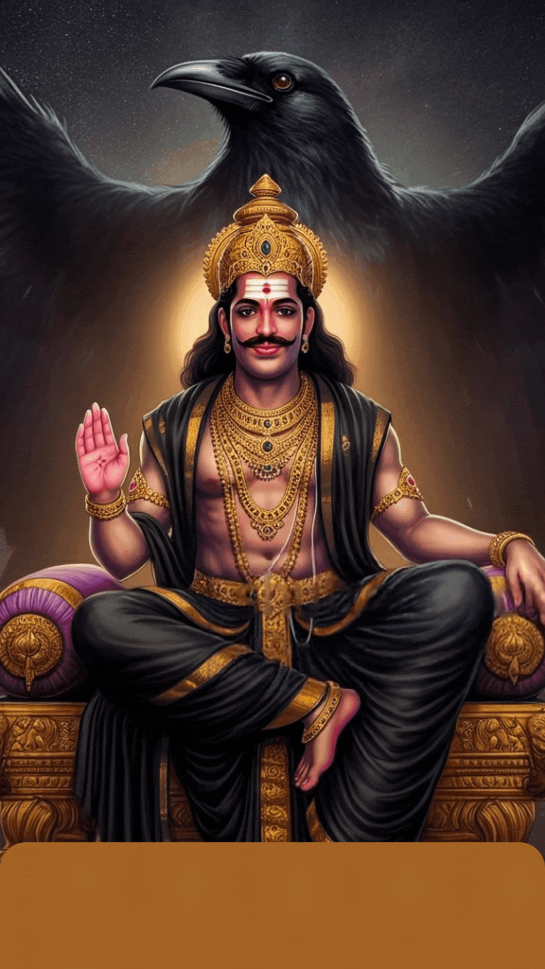 Shani Dev blessing devotees on Saturday with divine aura and justice