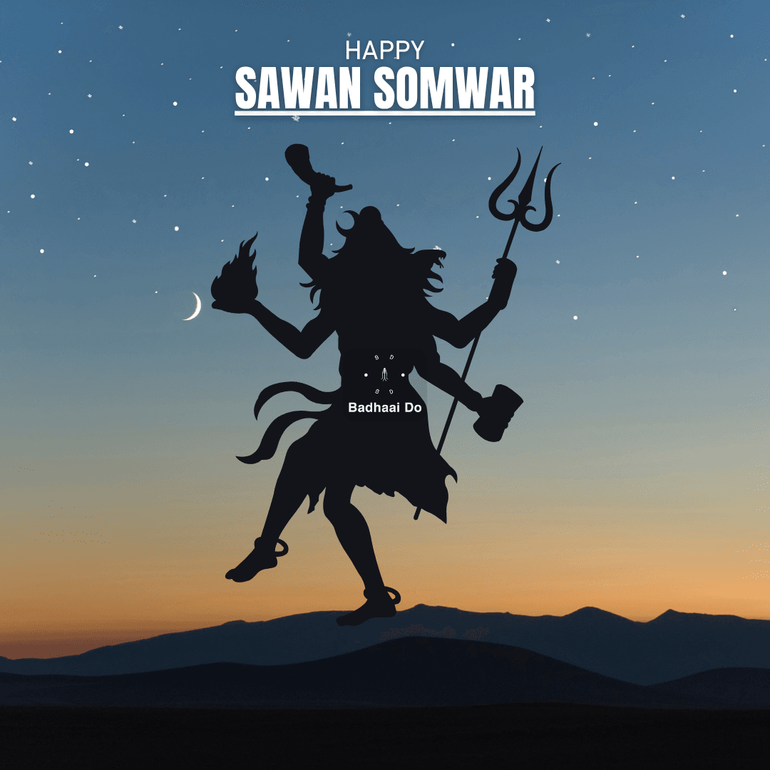 Lord Shiva blessing devotees on Monday, Om Namah Shivaya art