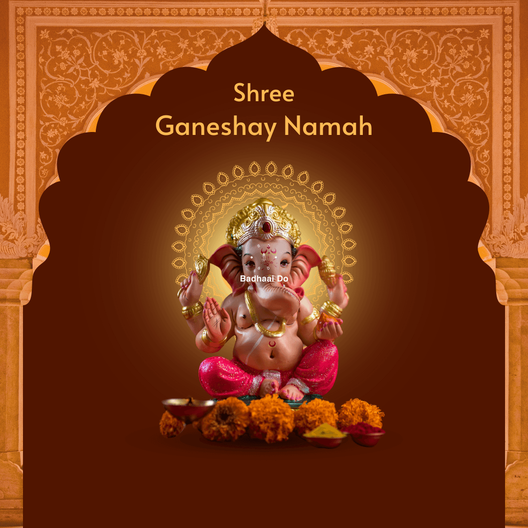 Lord Ganesha blessing devotees on a peaceful Wednesday