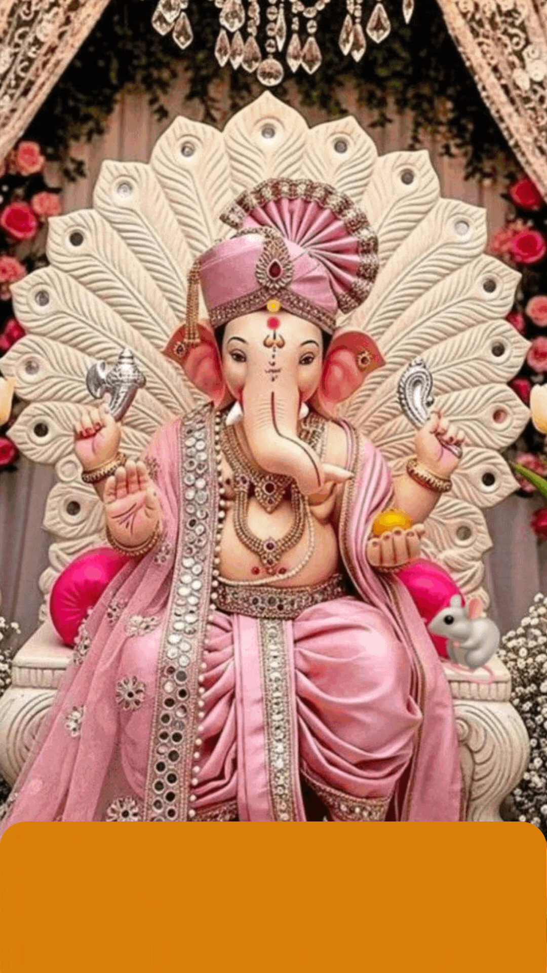 Lord Ganesha blessing devotees on a peaceful Wednesday