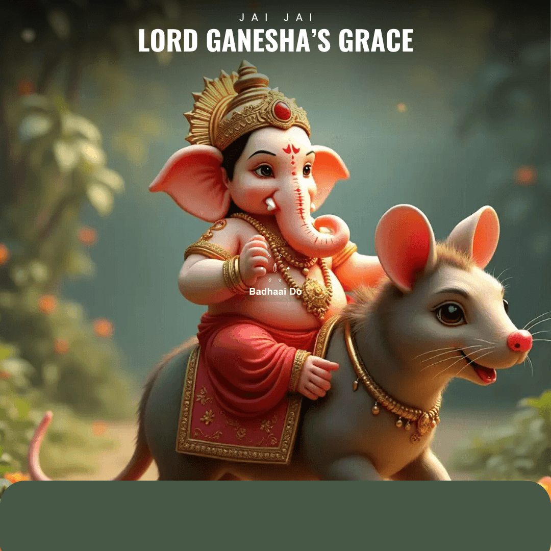 Lord Ganesha blessing devotees on a peaceful Wednesday