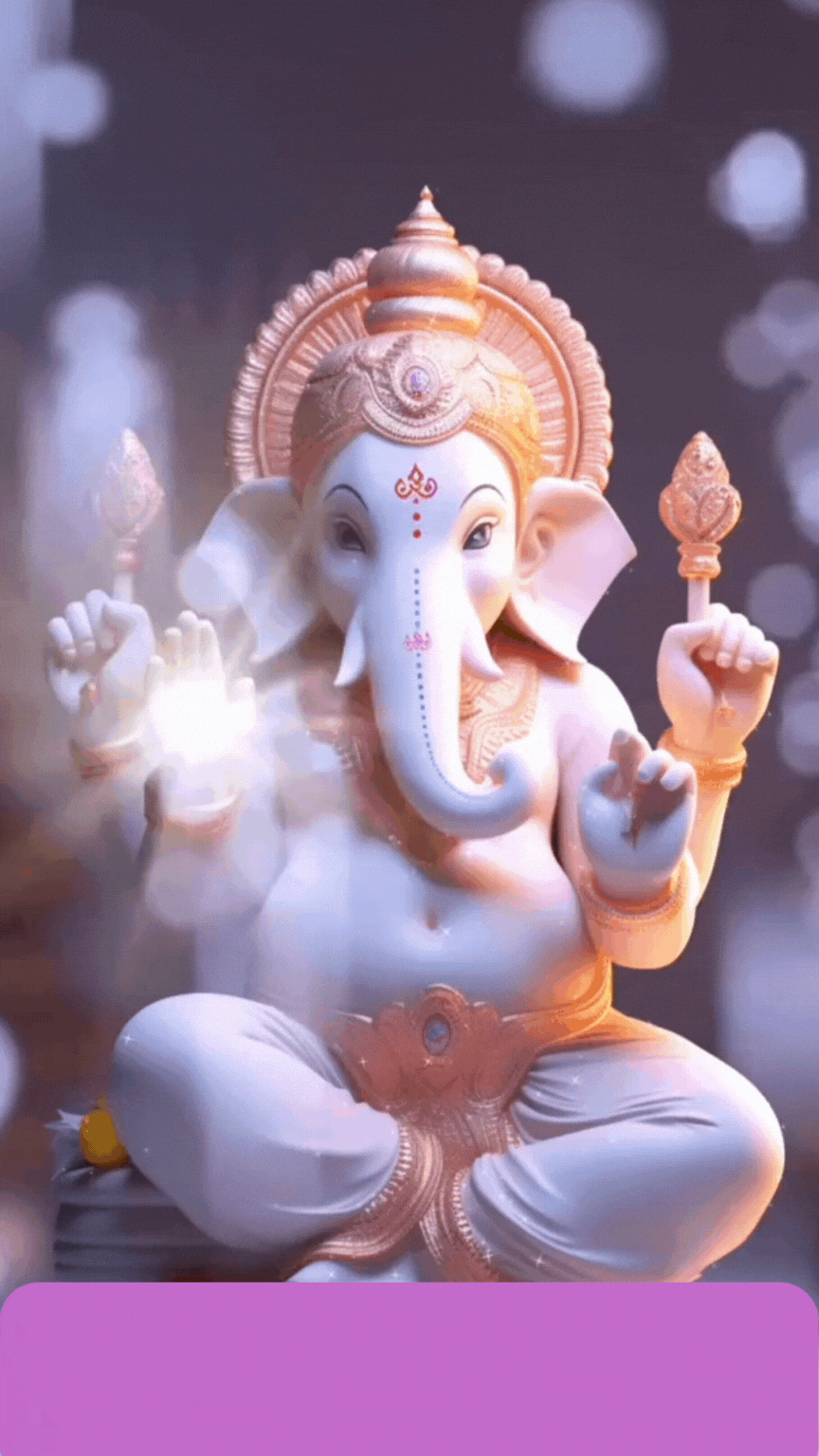 Lord Ganesha blessing devotees on a peaceful Wednesday