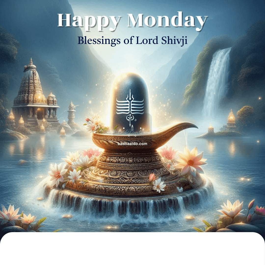 Lord Shiva blessing devotees on Monday, Om Namah Shivaya art