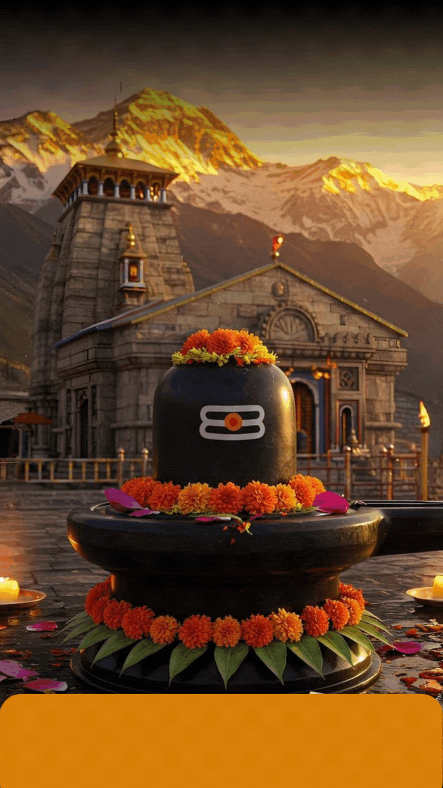 Lord Shiva blessing devotees on Monday, Om Namah Shivaya art