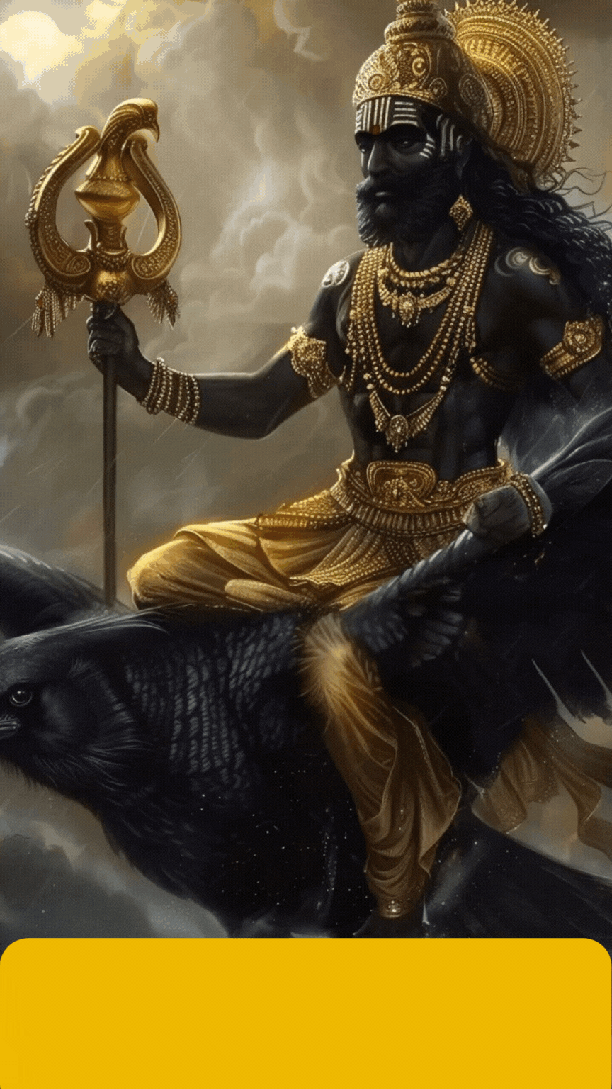 Shani Dev blessing devotees on Saturday with divine aura and justice