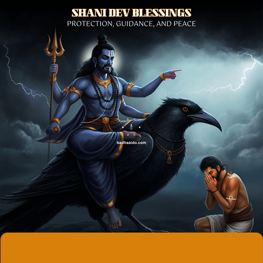 Shani Dev blessing devotees on Saturday with divine aura and justice