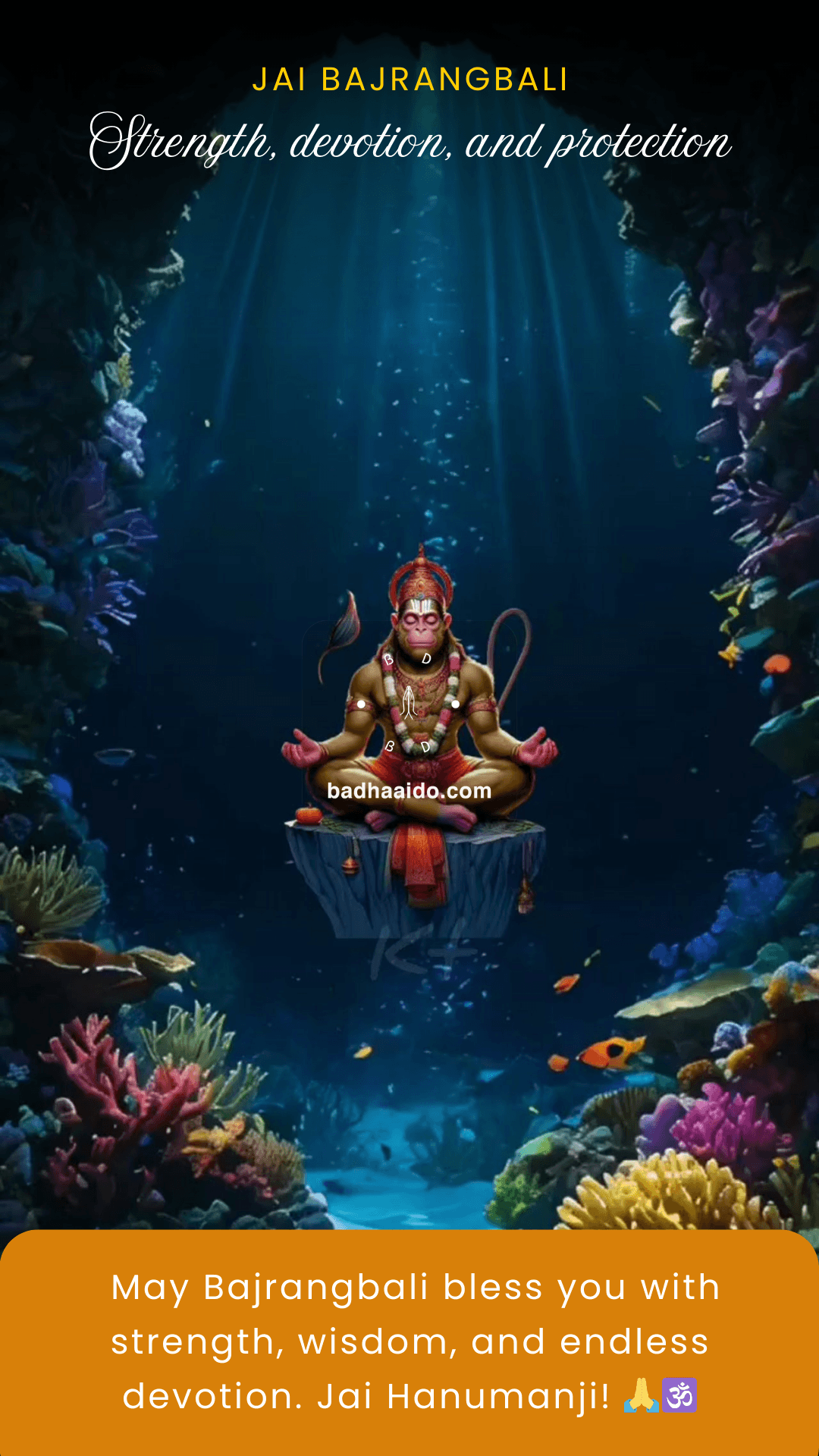 Hanumanji Tuesday worship with divine aura Hanumanji Tuesday worship with divine aura