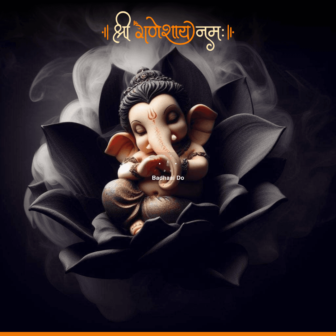 Lord Ganesha blessing devotees on a peaceful Wednesday