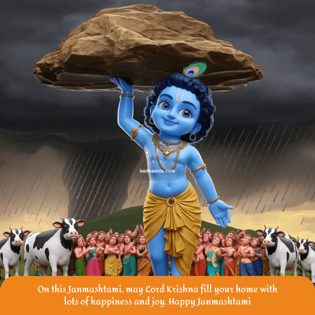 janmashtami-2025-wishes-images Lord Krishna playing flute surrounded by gopis on Janmashtami 2025