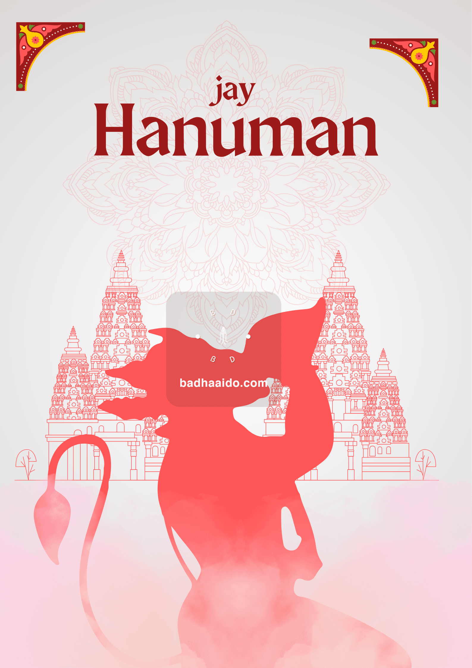 Hanuman Jayanti Greeting Poster Hanuman Jayanti Greeting Poster