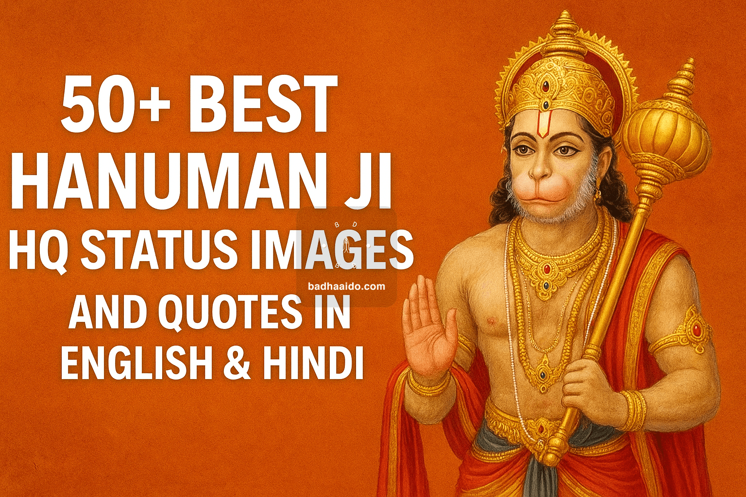 50+ Best Hanuman ji HQ Status Images and Quotes In English & Hindi