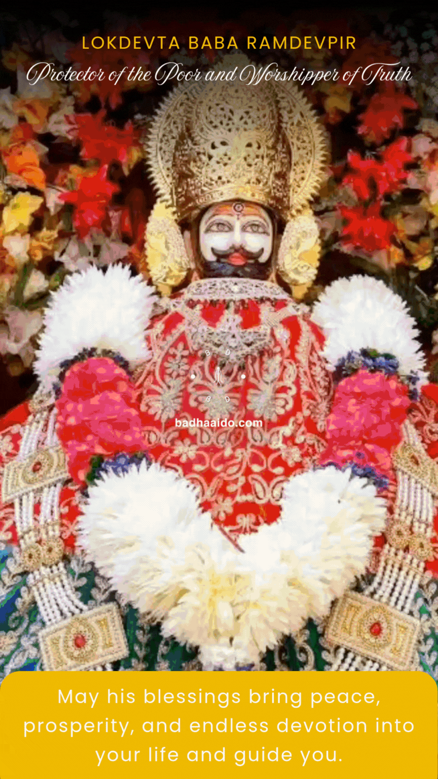 Statue of Ramdevpir symbolizing faith, service, and humanity