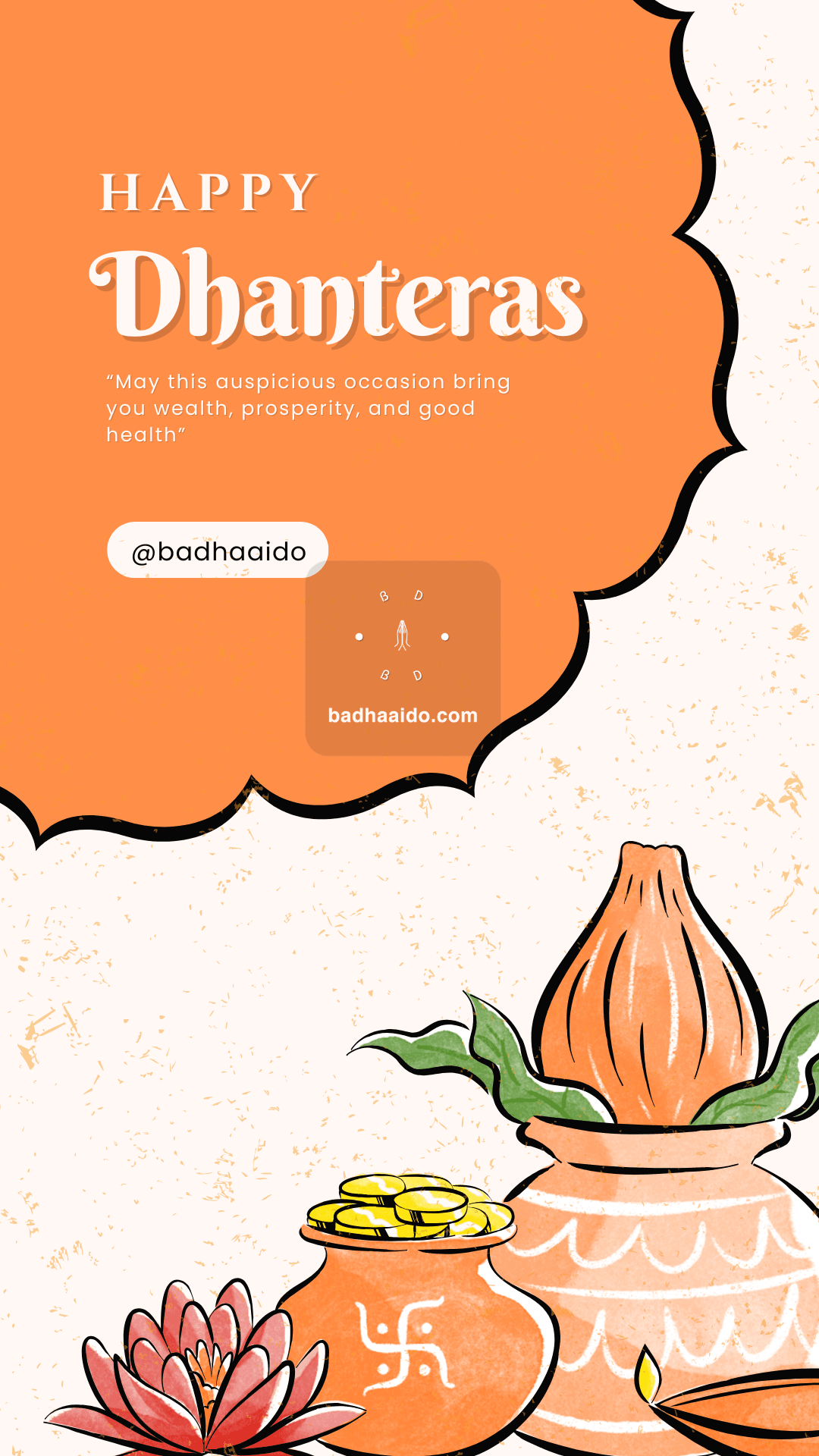 Happy Dhanteras 2025 Greetings Status Story