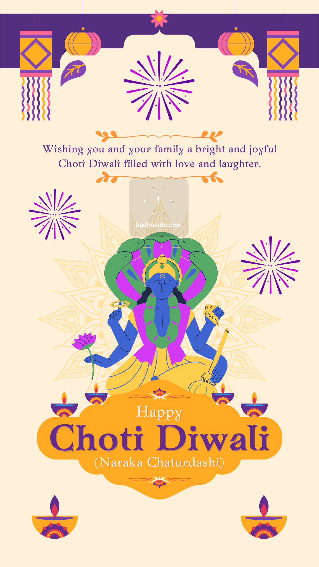 Happy Choti Diwali 2025 Instagram Story