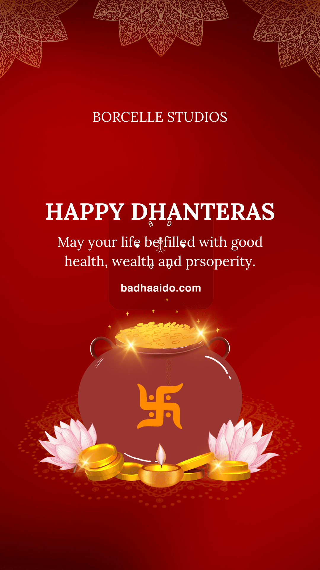 Happy Dhanteras 2025 Greetings Status Story