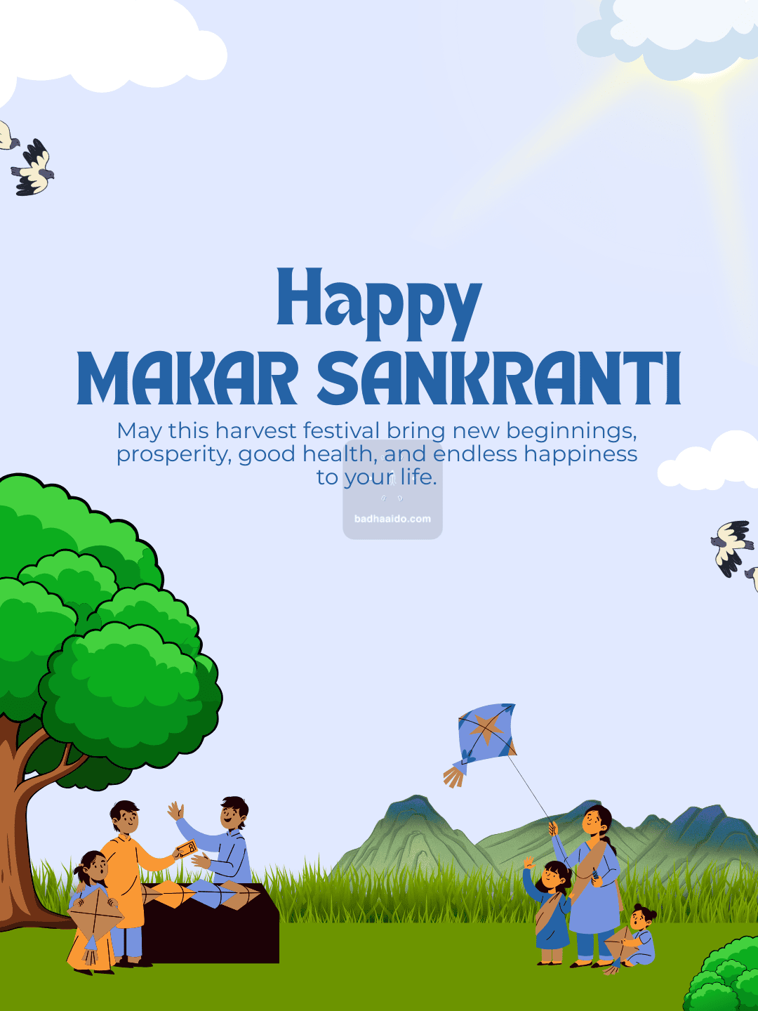 Makar Sankranti greeting video for family