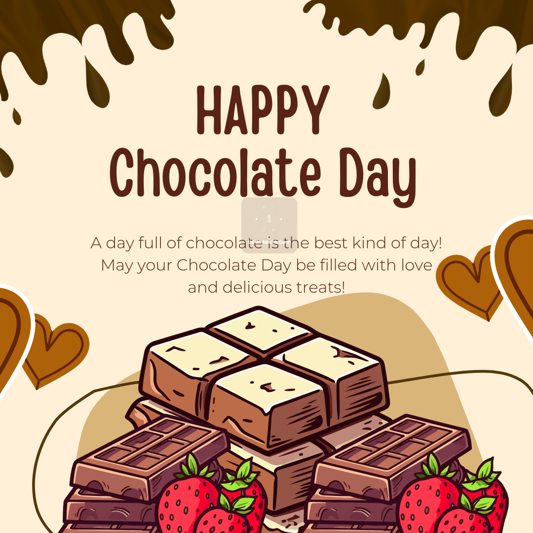 Chocolate Day 2026 romantic status image for WhatsApp HD