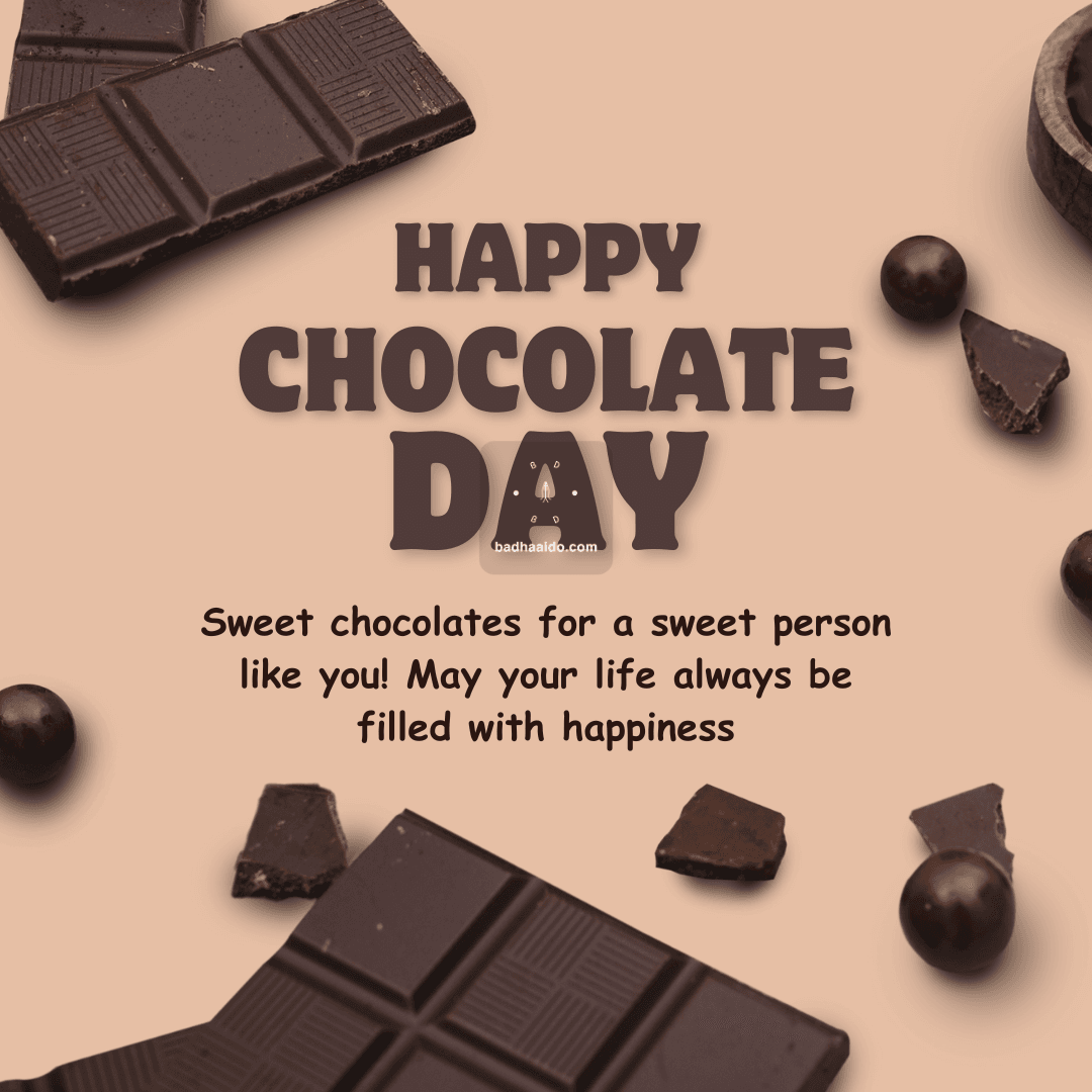 Happy Chocolate Day love images with sweet romantic quotes