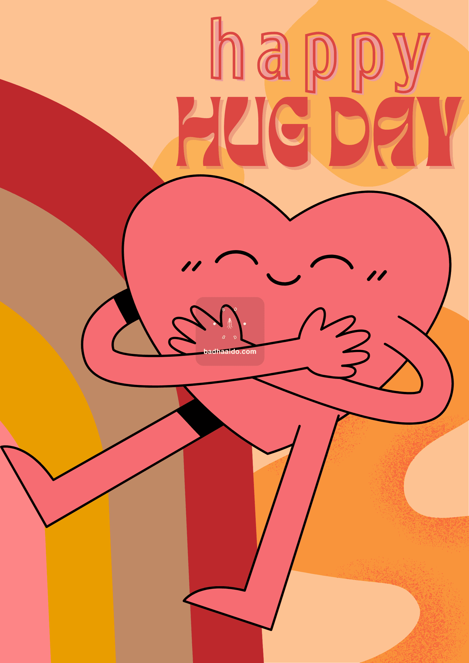Valentine’s Week Hug Day romantic image no copyright