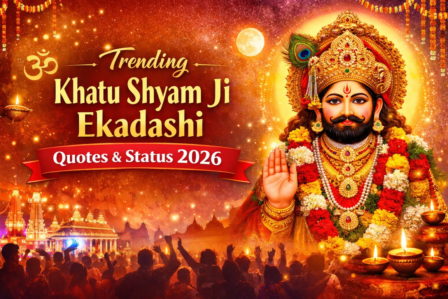 Trending Khatu Shyam Ji Ekadashi Quotes & Status 2026 – Best Shayari & Status Lines