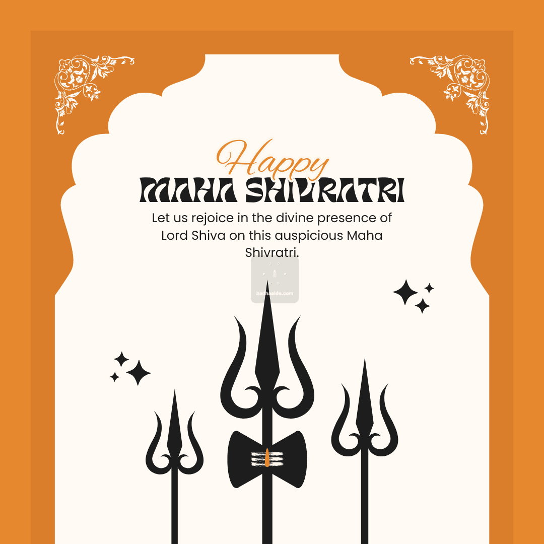 Devotional Maha Shivratri creative image for Instagram