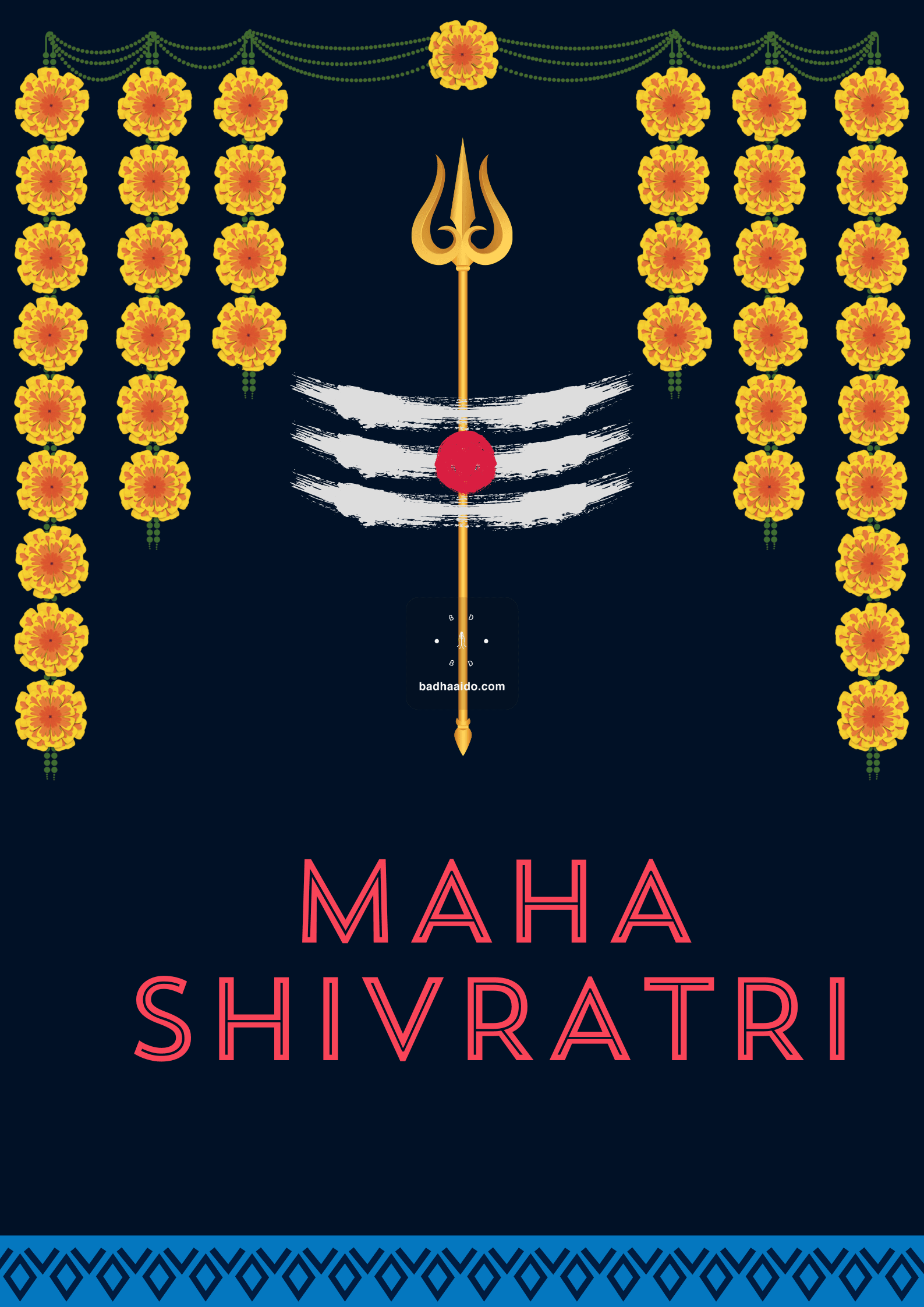 Instagram post design for Maha Shivratri celebration