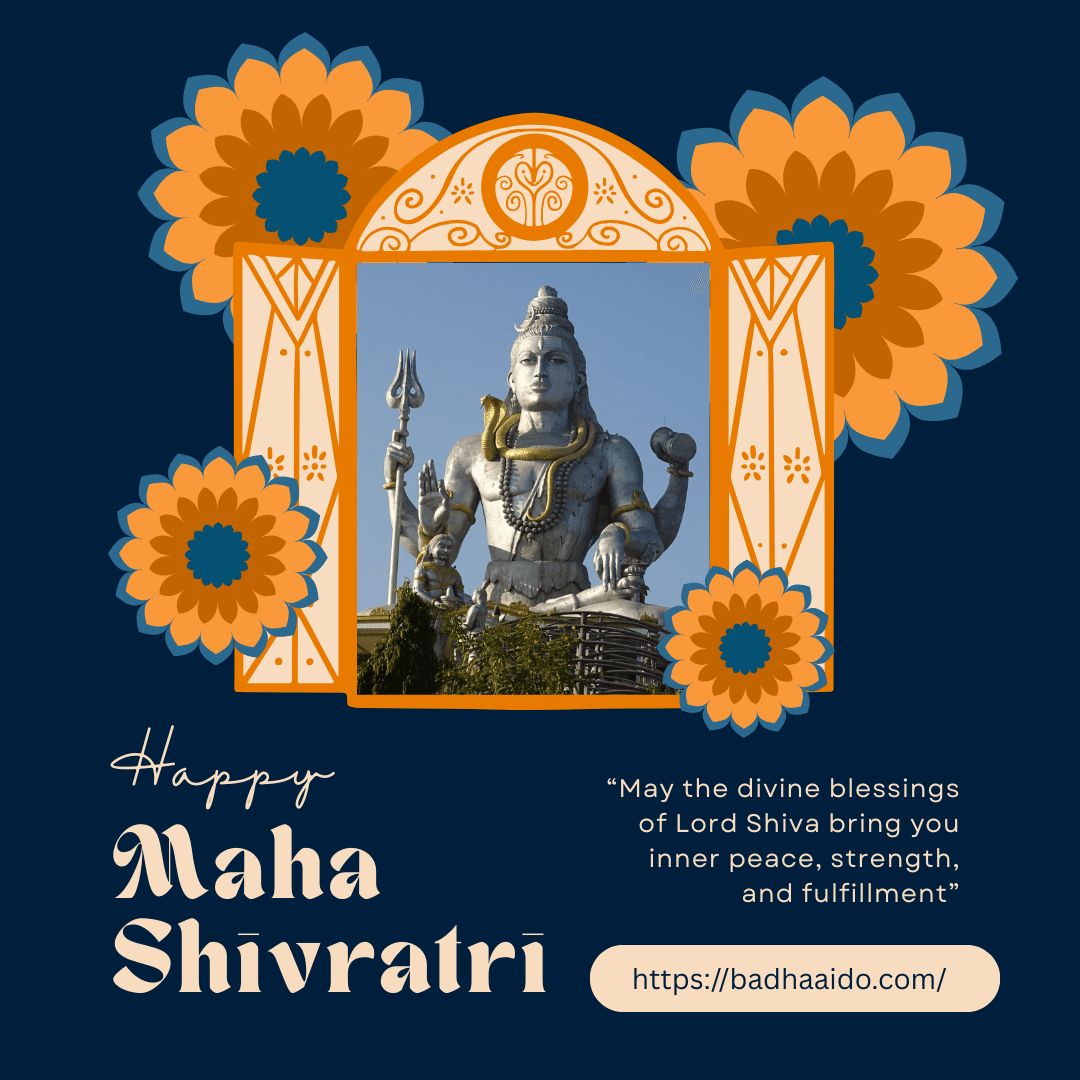 Modern Maha Shivratri creative post for social media