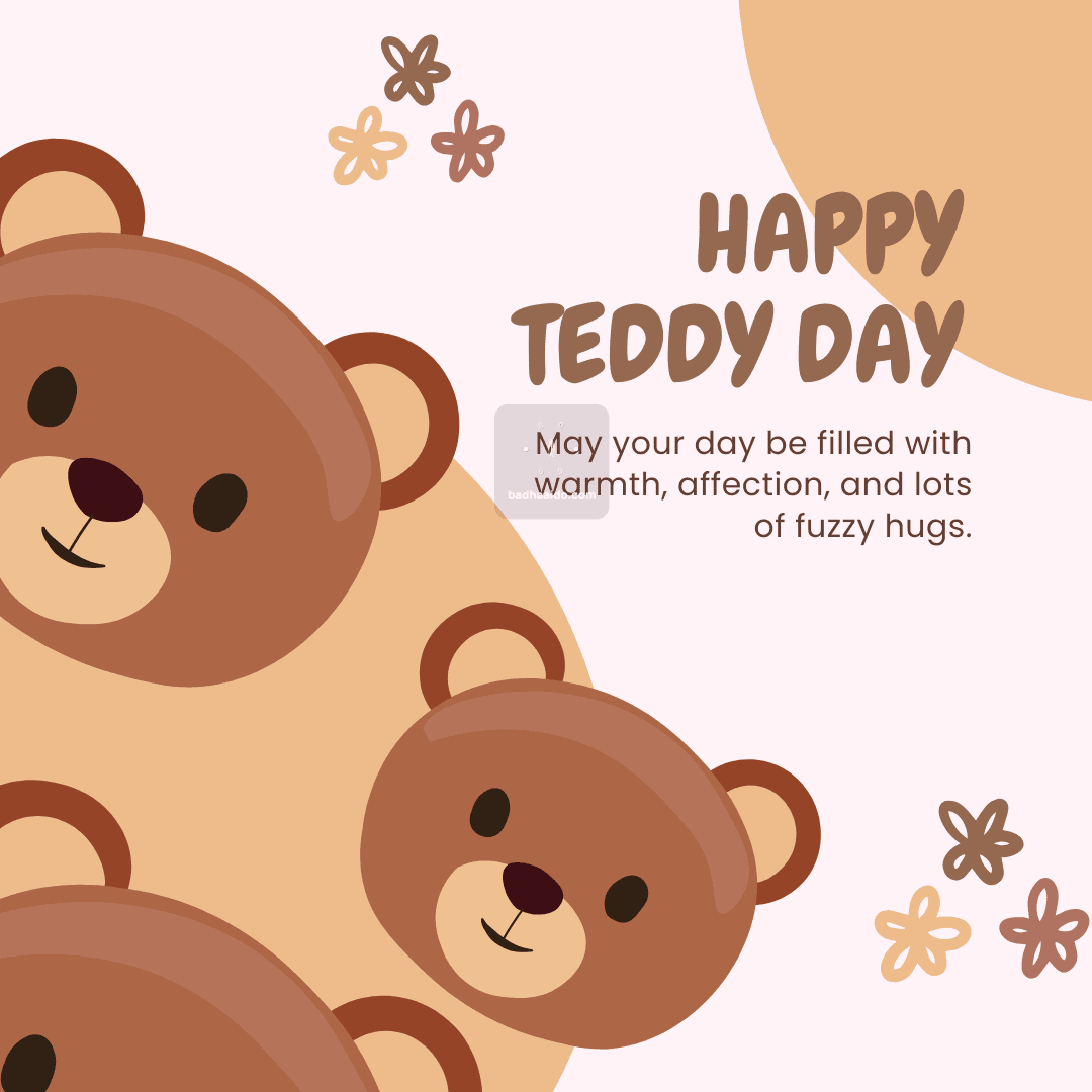 Happy Teddy Day love images with cute teddy bear quotes