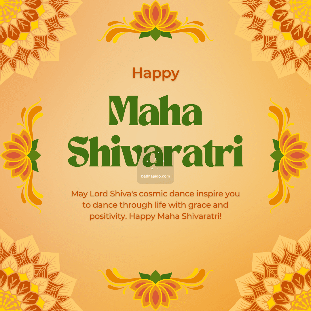 Artistic Maha Shivratri greeting image for social media
