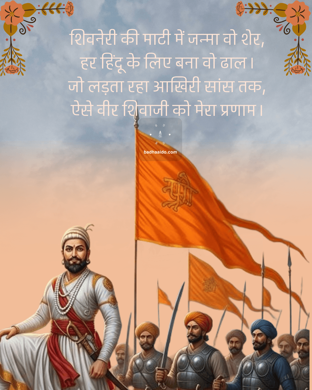 Shivaji Maharaj quote on national pride and Swarajya in Hindi