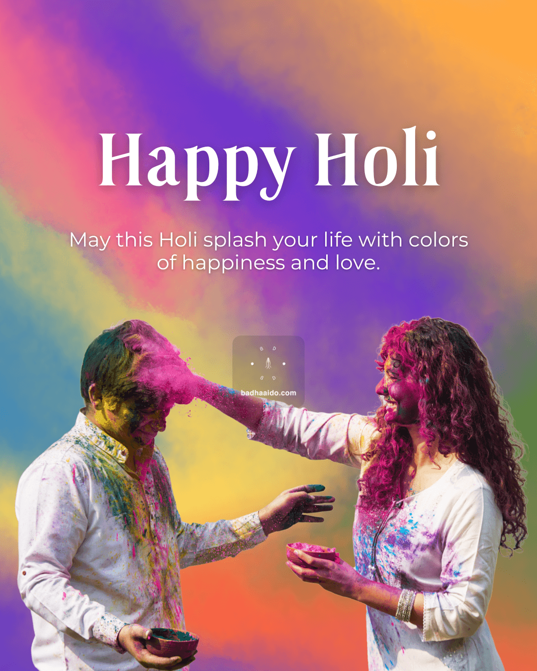 Happy Holi 2026 4K Wallpaper for Mobile and Desktop
