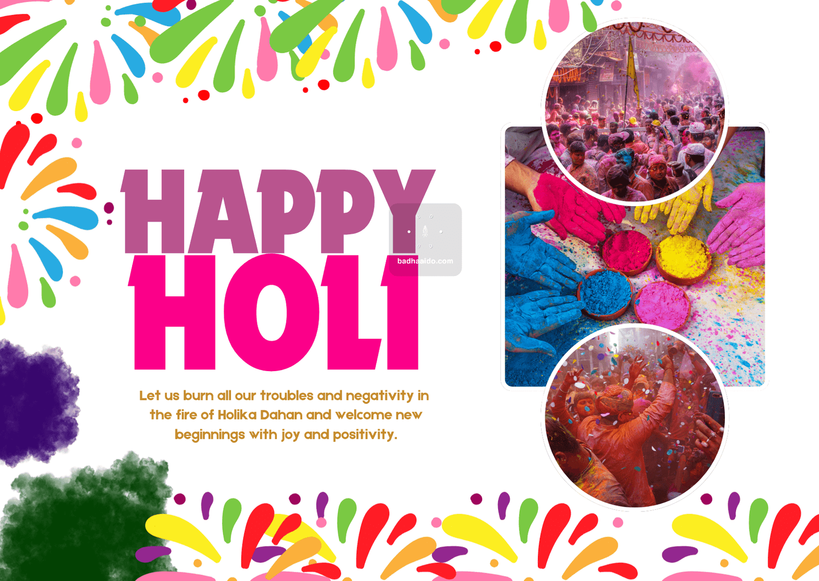 Holi 2026 Colorful Gulal Festival Image HD